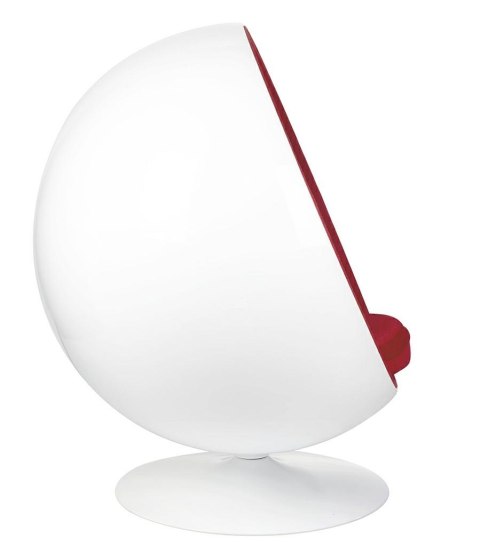 King Home Fotel BALL biało-czerwony - włókno szklane