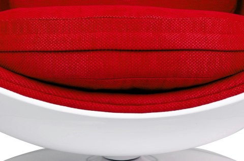 King Home Fotel BALL biało-czerwony - włókno szklane
