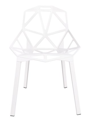 Krzesło SPLIT PREMIUM białe - aluminium