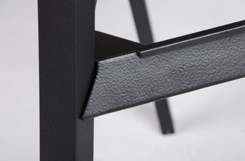 King Home Krzesło barowe SPLIT PREMIUM czarne - aluminium