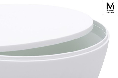 Modesto Design MODESTO stołek TAMBURO biały - polipropylen