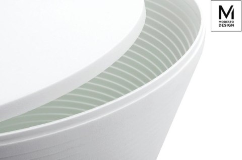 Modesto Design MODESTO stołek TAMBURO biały - polipropylen