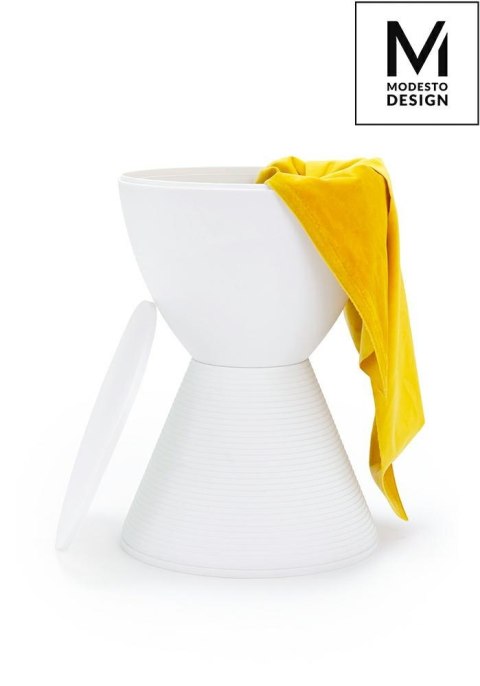 Modesto Design MODESTO stołek TAMBURO biały - polipropylen