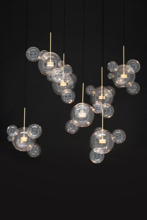 MOOSEE lampa wisząca CAPRI LINE 7 złota