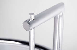 Stolik GREY chromowany - stal galwanizowana, szkło