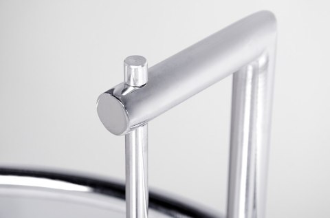 Stolik GREY chromowany - stal galwanizowana, szkło