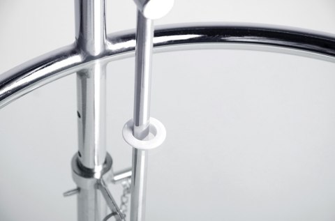 Stolik GREY chromowany - stal galwanizowana, szkło