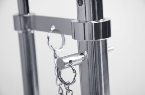 Stolik GREY chromowany - stal galwanizowana, szkło