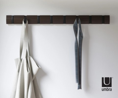 Umbra UMBRA wieszak na ubrania FLIP 8 czarny orzech