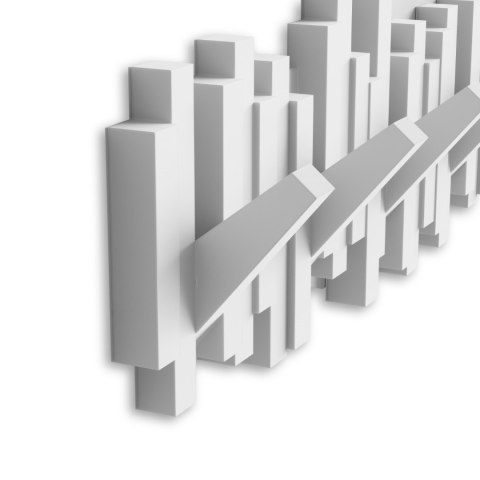 Umbra UMBRA wieszak na ubrania STICKS biały