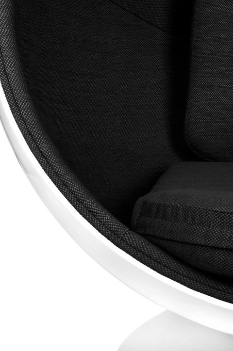 King Home Fotel OVALIA biało-czarny - włókno szklane