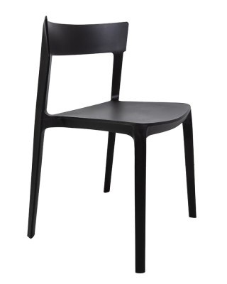 Krzesło JASPER czarne - polipropylen