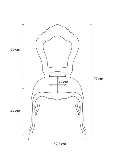 Krzesło KING czarne - poliwęglan