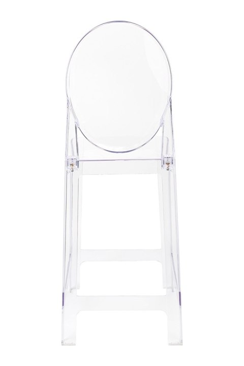 King Home Krzesło barowe VICTORIA 65 cm transparentne