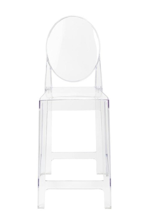King Home Krzesło barowe VICTORIA 65 cm transparentne