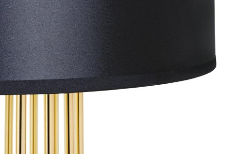 MOOSEE lampa podłogowa HOLMES STRAIGHT złota z czarnym kloszem