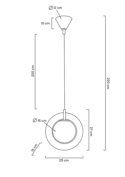 MOOSEE lampa wisząca AURORA złota