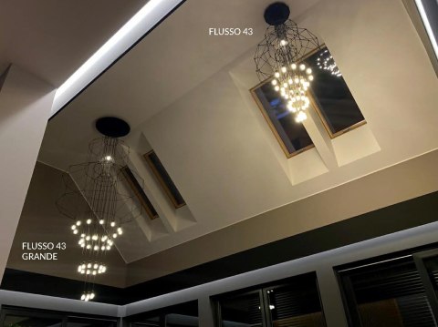 MOOSEE lampa wisząca FLUSSO 43 GRANDE czarna