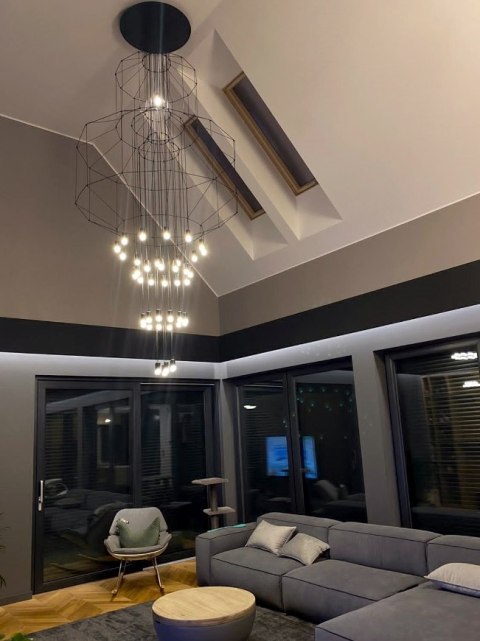 MOOSEE lampa wisząca FLUSSO 43 GRANDE czarna