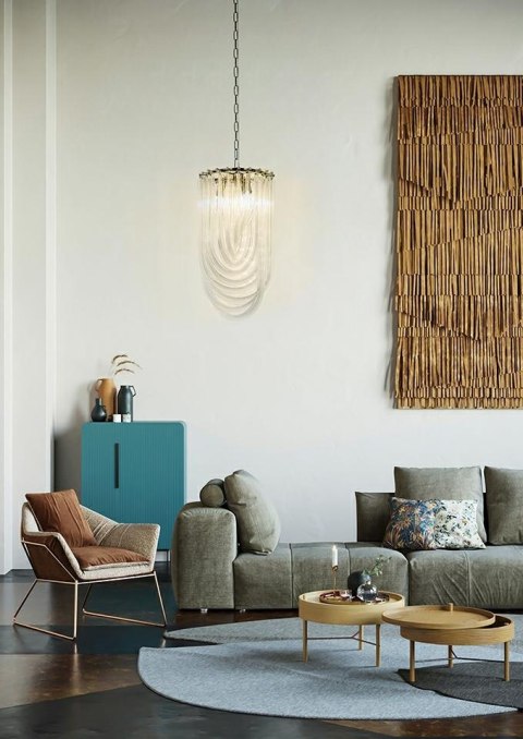 MOOSEE lampa wisząca MURANO L chrom