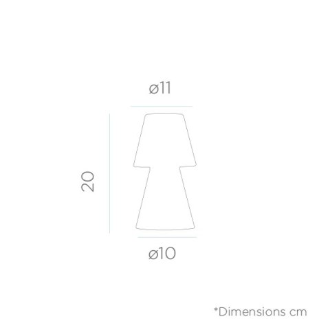 NEW GARDEN lampa LOLA 20 BATTERY biała