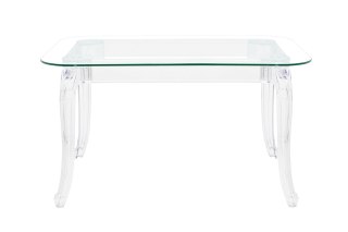 Stół KING 120 transparentny - poliwęglan, szkło hartowane