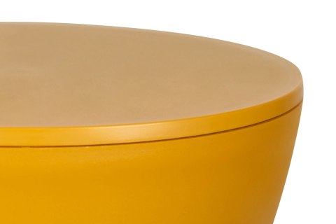 King Home Stołek TAMBURO pastelowy imbir - polipropylen