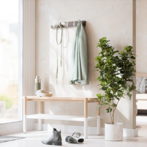 Umbra UMBRA wieszak na ubrania FLIP 5 drewno niklowane