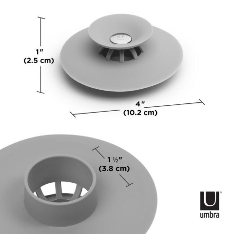 Umbra UMBRA zatyczka do wanny FLEX szara
