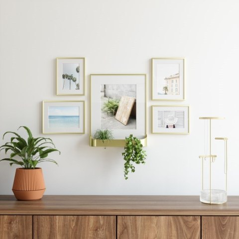 Umbra UMBRA zestaw 5 ramek na zdjęcia MATINNE złote