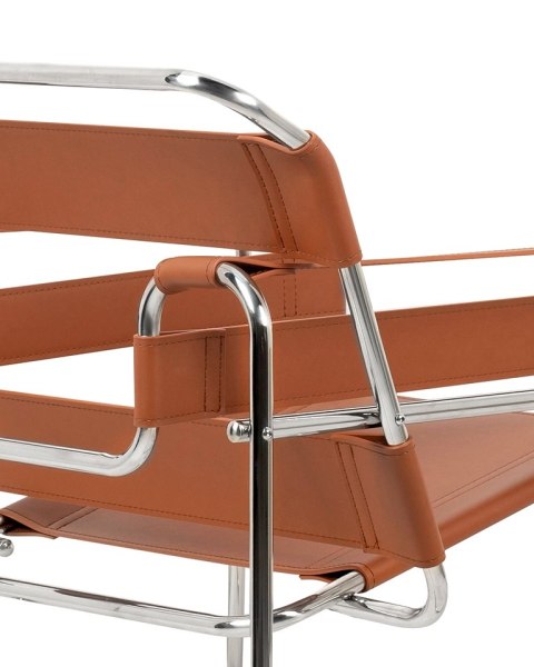 Fotel IVAN brązowy - ekoskóra