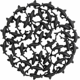 KARE dekoracja ścienna SCHOOL OF KOI 160 czarna