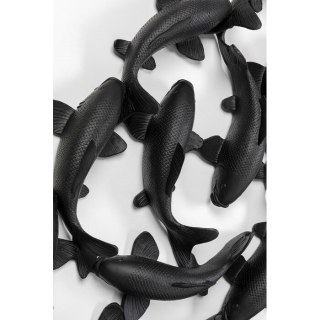 KARE dekoracja ścienna SCHOOL OF KOI 160 czarna