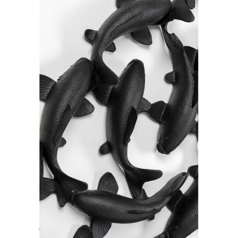 Kare Design KARE dekoracja ścienna SCHOOL OF KOI 160 czarna