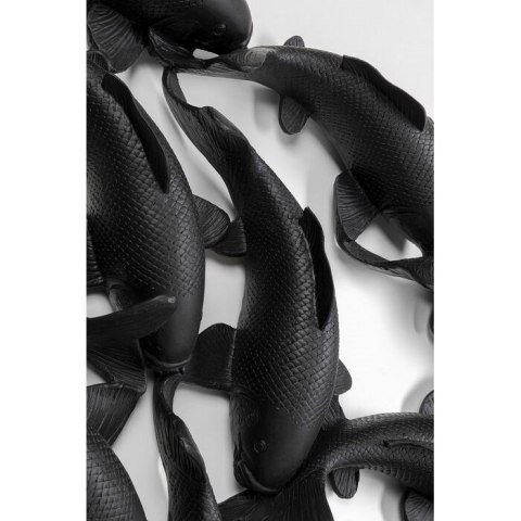 Kare Design KARE dekoracja ścienna SCHOOL OF KOI 160 czarna