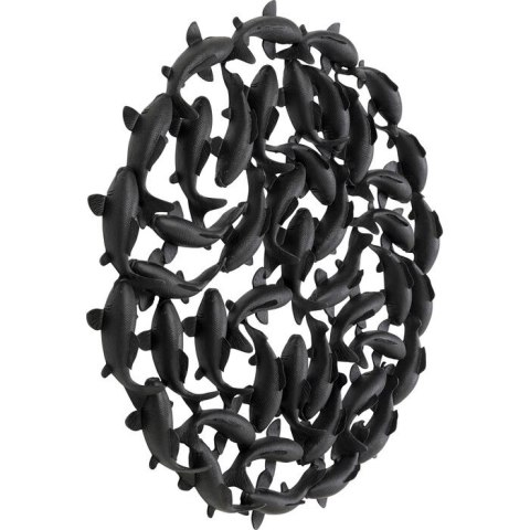 Kare Design KARE dekoracja ścienna SCHOOL OF KOI 160 czarna