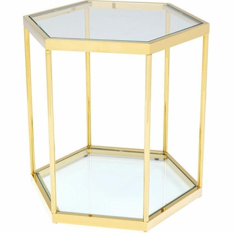 KARE stolik COMB GOLD 55 złoty