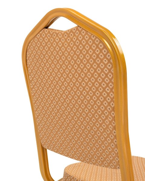 King Home Krzesło bankietowe / konferencyjne HERA beżowe / złote