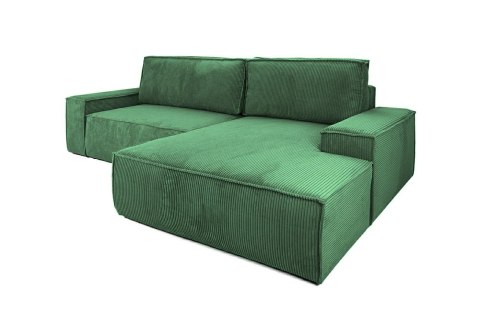 King Home Narożnik PILLOW M prawy z funkcją spania zielony