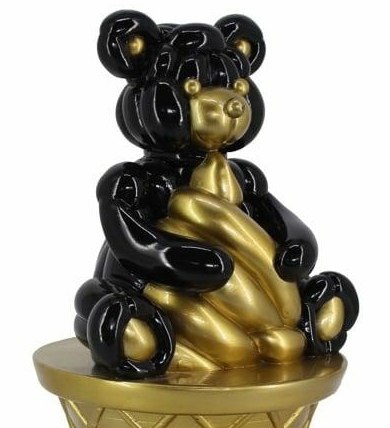 Richmond Interiors RICHMOND dekoracja SILLY czarno-złota