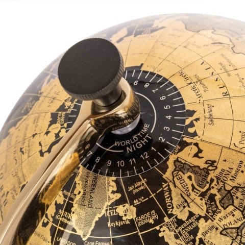 Richmond Interiors RICHMOND dekoracja globus JILLY czarno-złoty