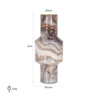 Richmond Interiors RICHMOND wazon NOIA S brązowy