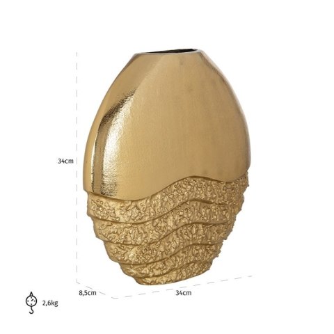 Richmond Interiors RICHMOND wazon ROXY L złoty