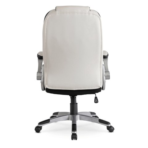 Fotel Biurowy LIVERPOOL Obrotowy Biały Ekoskóra Nowoczesny