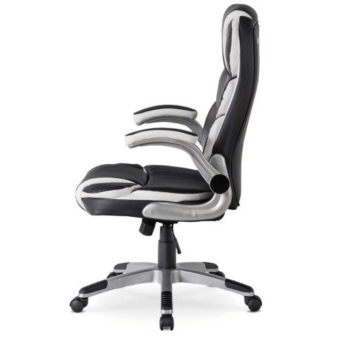 Fotel Biurowy LIVERPOOL Obrotowy Czarny Ekoskóra Nowoczesny