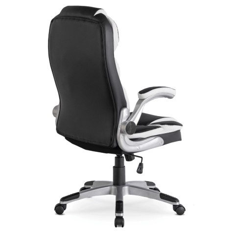 Fotel Biurowy LIVERPOOL Obrotowy Czarny Ekoskóra Nowoczesny