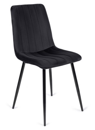 Krzesło IBIS Czarne Welurowe