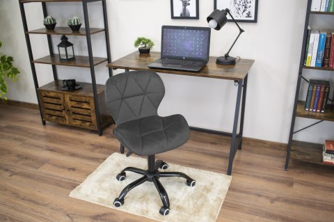 Krzesło obrotowe NOTO aksamit - ciemnoszare