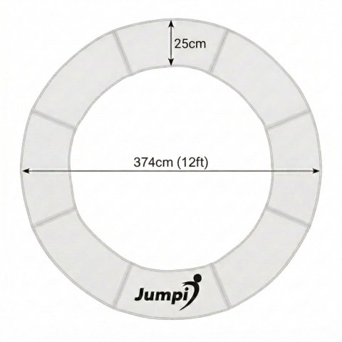 Osłona na sprężyny do trampoliny 12FT/374cm JUMPI