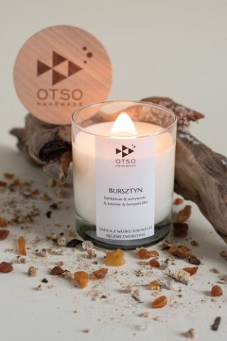 Świeca sojowa BURSZTYN - świeca sojowa zapachowa OTSO - 250 ml